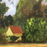 Painting the house in the forest