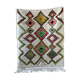 Azilal carpet small white neon diamond 100x140cm