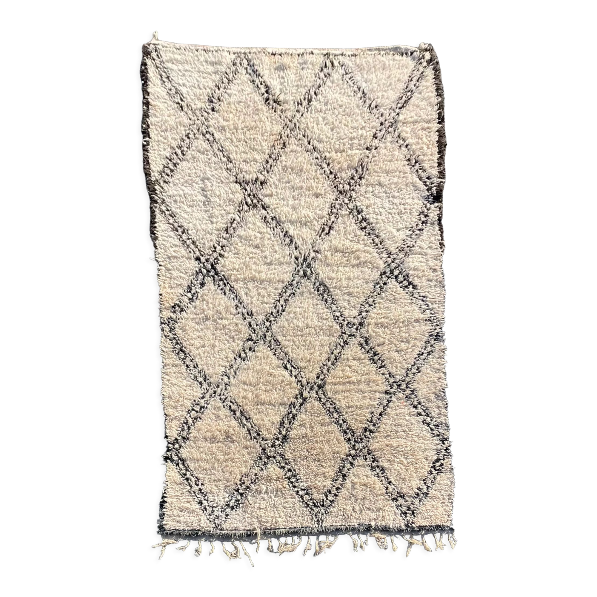 Berbere carpet beni ouarain old diamonds 155x300 cm