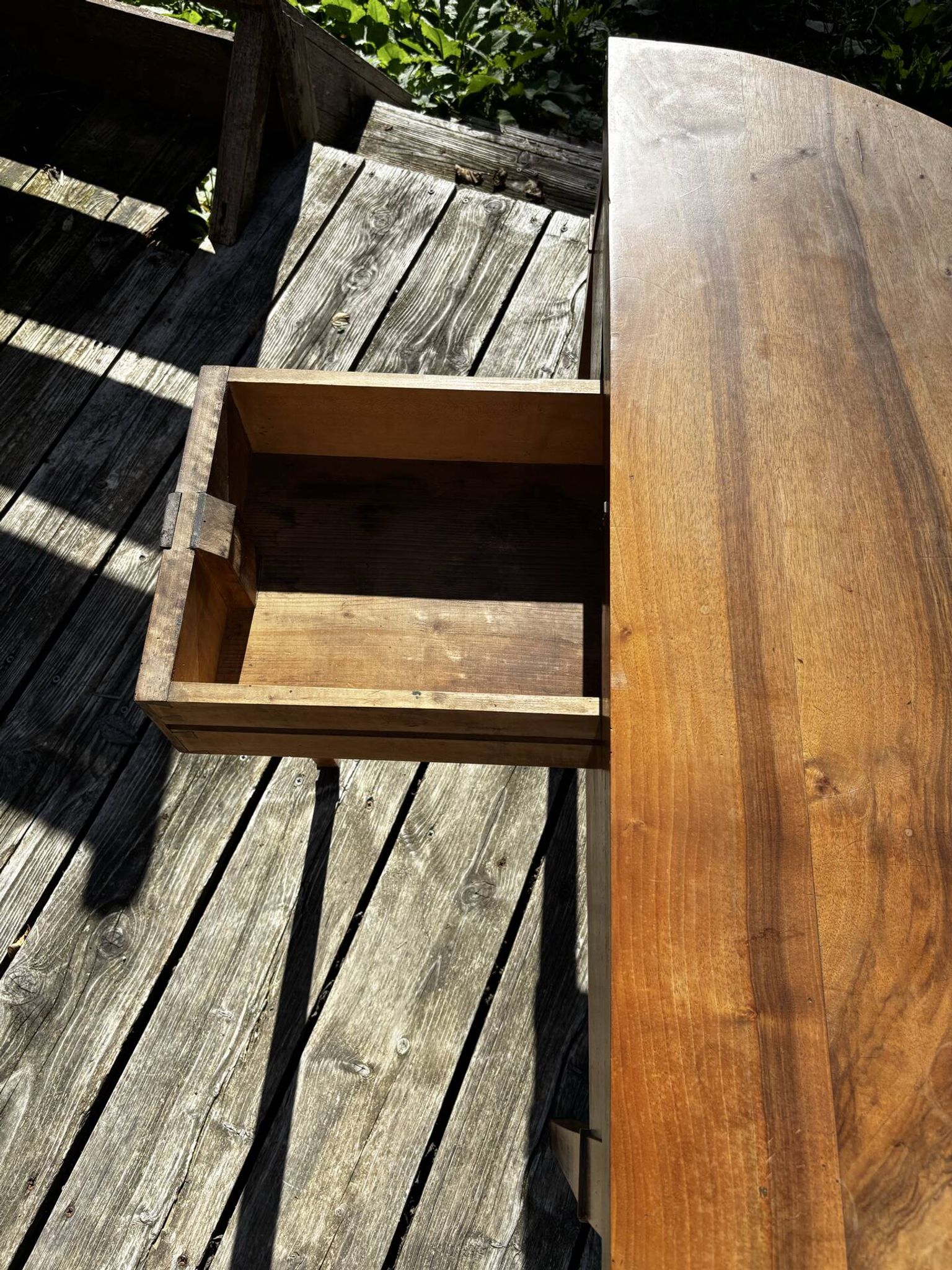 Table demi lune fin art deco années 1930