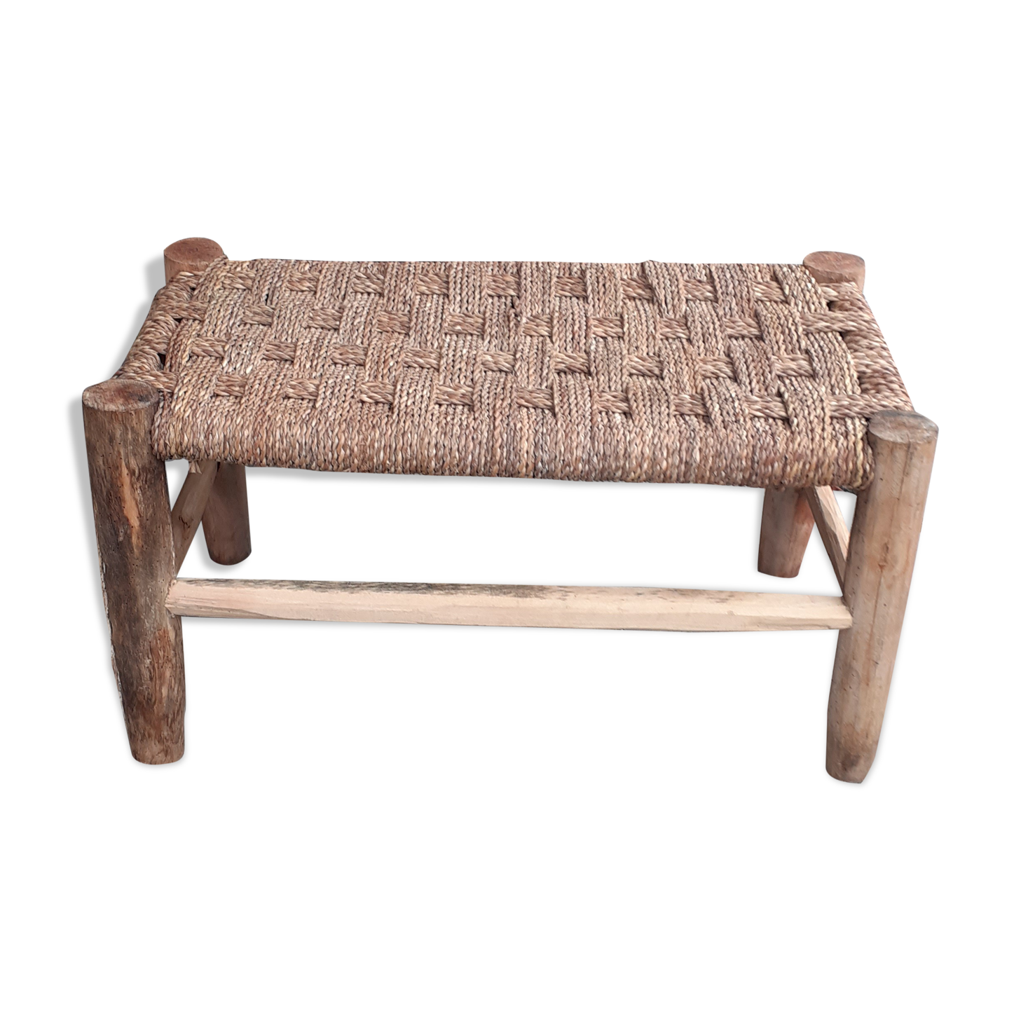 Artisan bench acacia and ropes