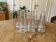 Set of 7 Ikea glass drop vases from the 90s