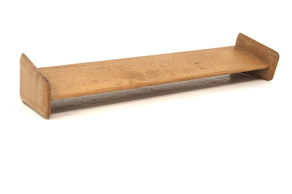Scandinavian oak wall shelf, AB Nybrofabriken, Fröseke, Sweden, 1950
