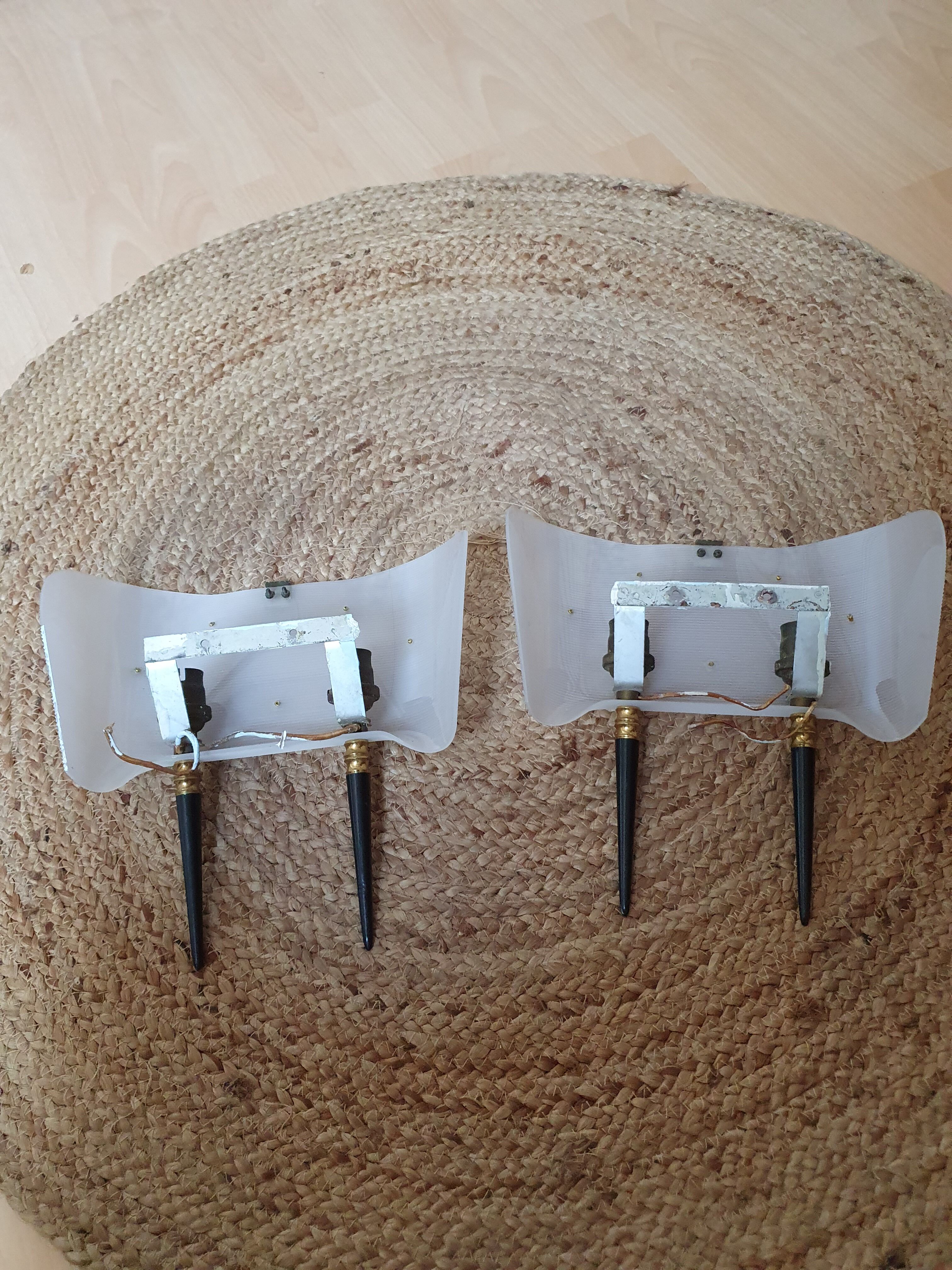 Pair of vintage wall lamps