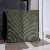 Chevron corduroy cushion