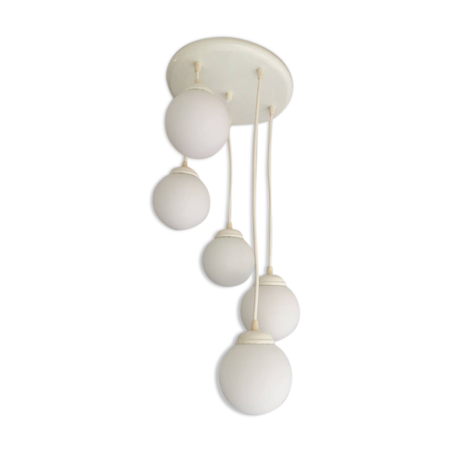 Suspension of vintage bulbs, 80s