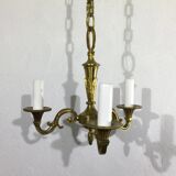 3 light bronze chandelier