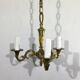 3 light bronze chandelier