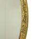 Hollywood Regency Golden Mirror Oval Deknudt Classic