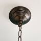 Large Venetian suspension in smoked blown Murano glass, mid-20th century.