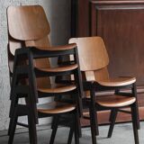 Stackable dining chairs, 1970s