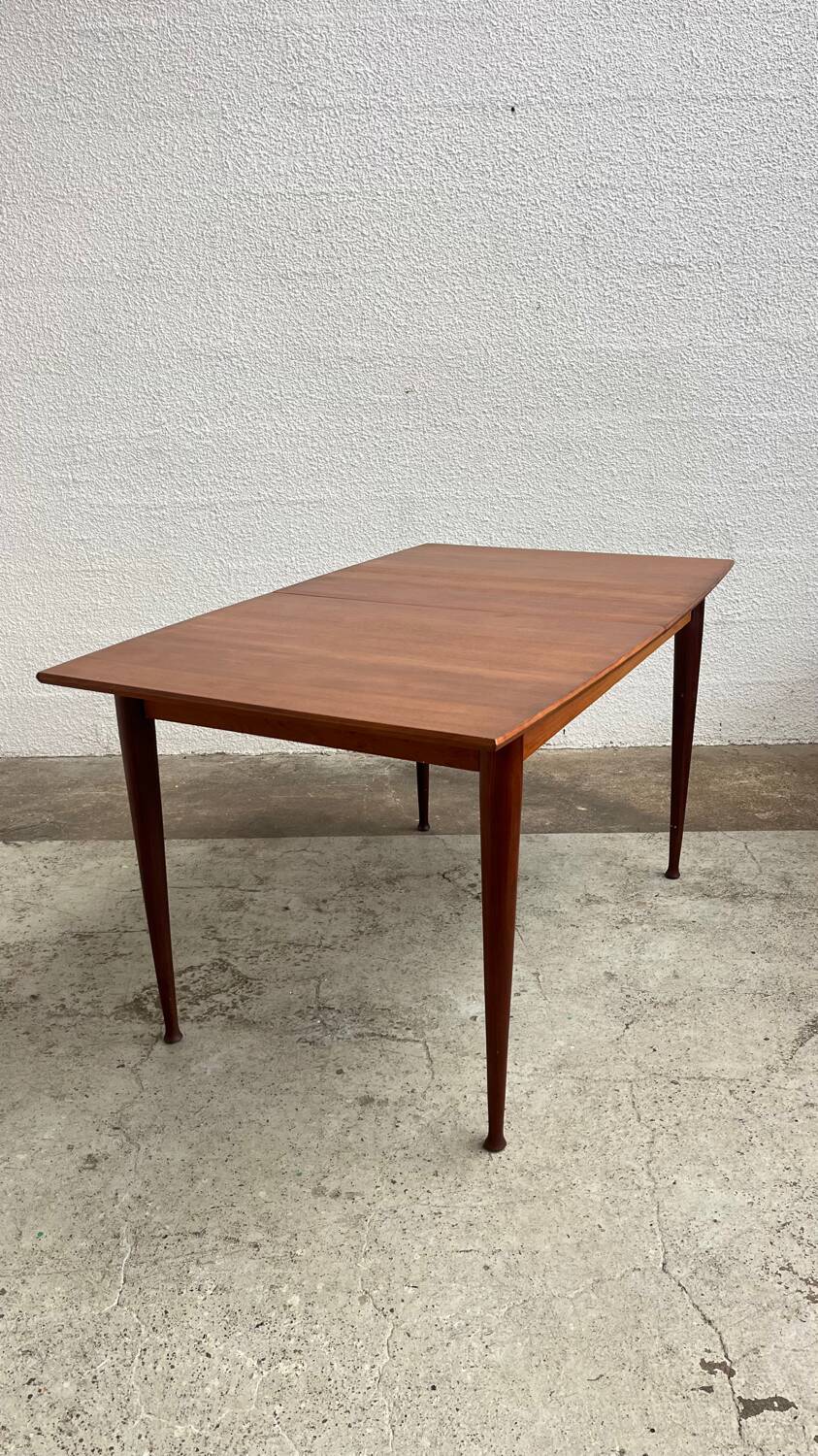 Table scandinave en teck avec rallonge