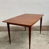 Scandinavian teak table with extension