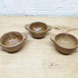Set 3 bowls in raw sandstone