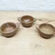 Set 3 bowls in raw sandstone
