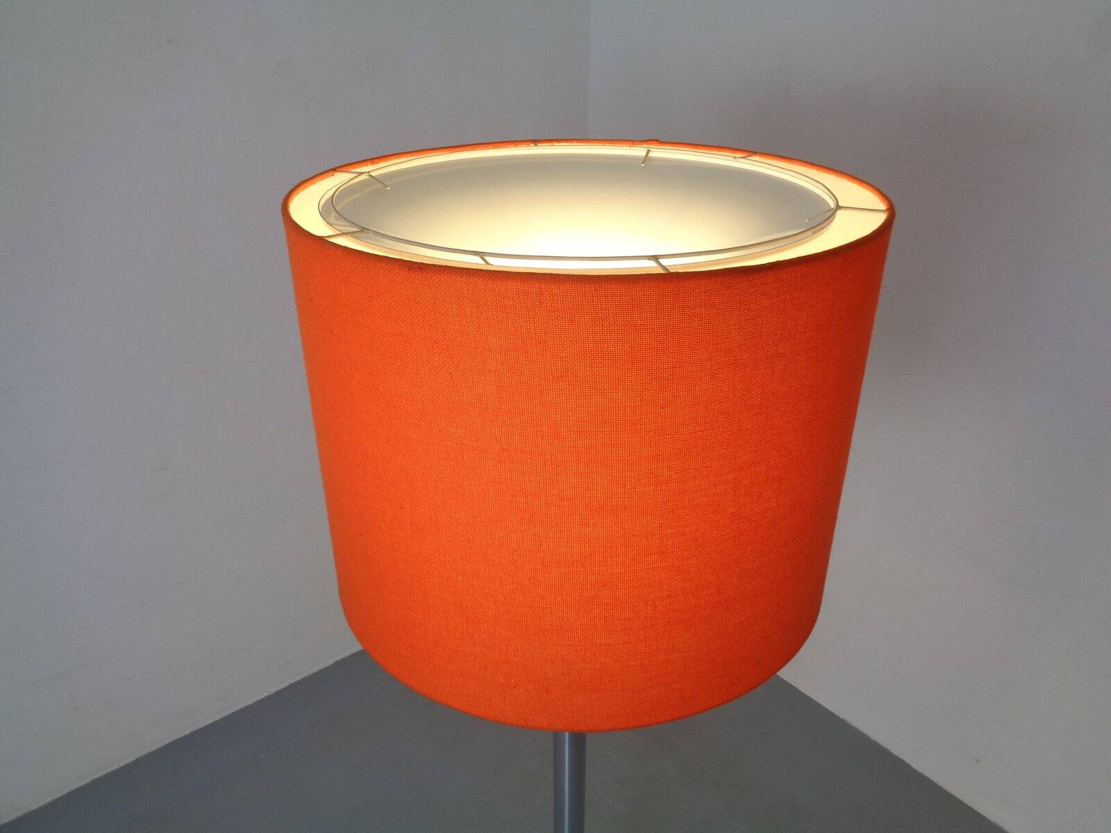 Large chrome-plated floor lamp from Staff, 1960s