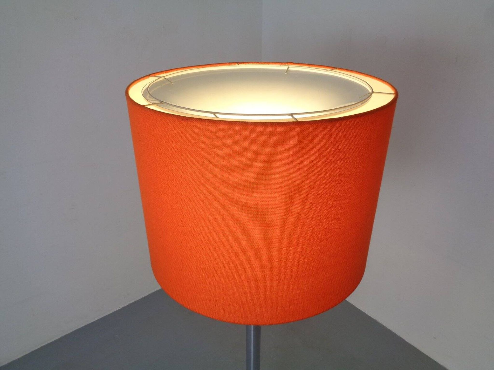 Large chrome-plated floor lamp from Staff, 1960s