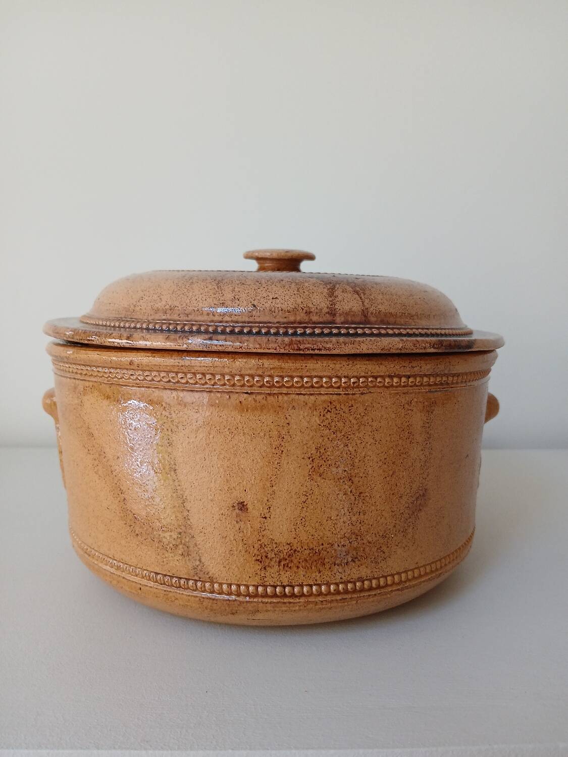Vegetable salad bowl terracotta pottery