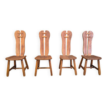 Chaises de salle à manger vintage par Depuydt, Belgique, années 1960