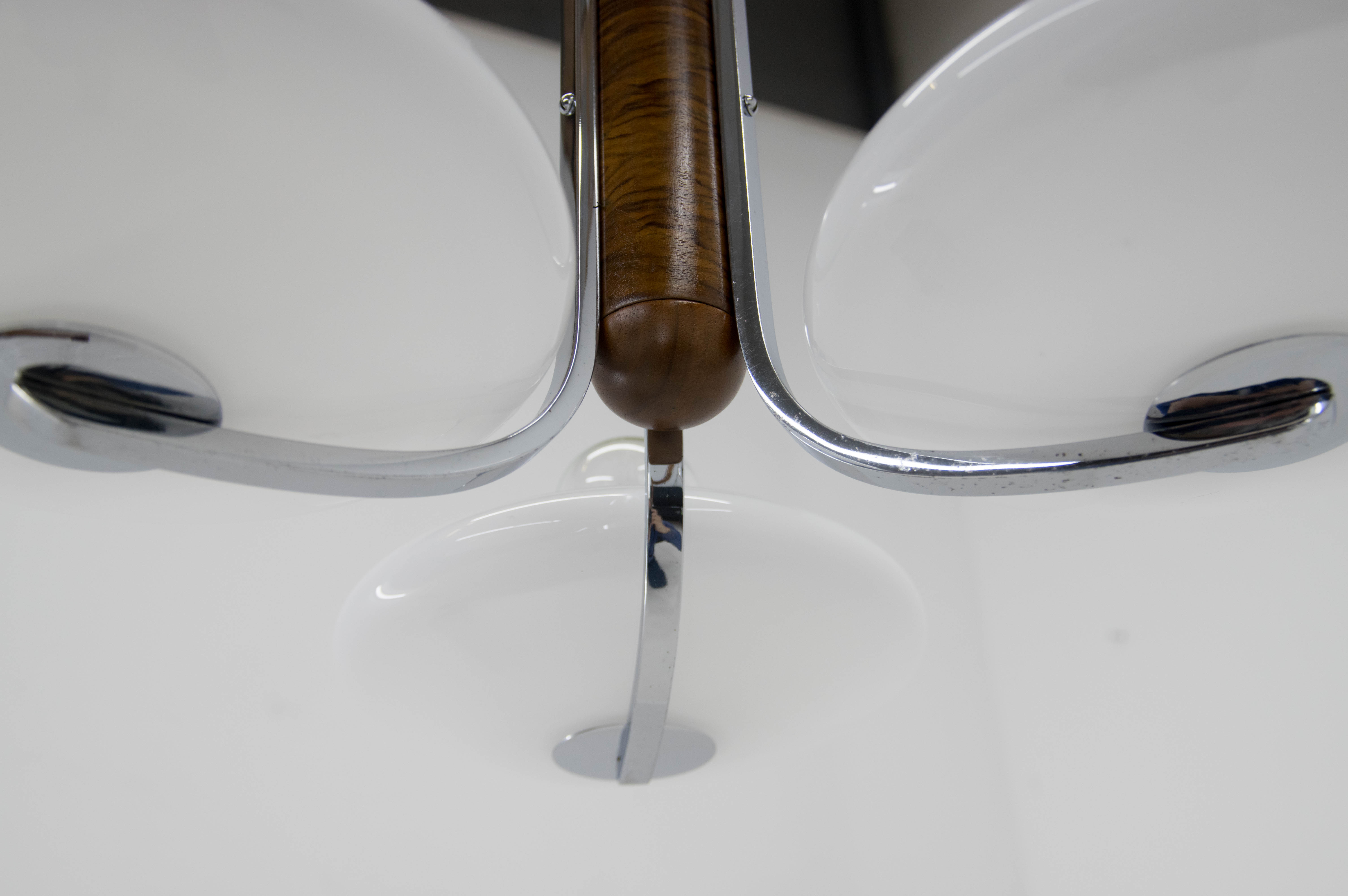 Art Deco or Bauhaus Chandelier by Jindrich Halabala for UP zavody, 1930s