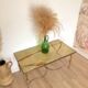 Table basse Jansen ou Ramsay, années 40/50, onyx et bronze