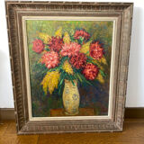 Bouquet de fleurs signé Lisie (1892-1983)