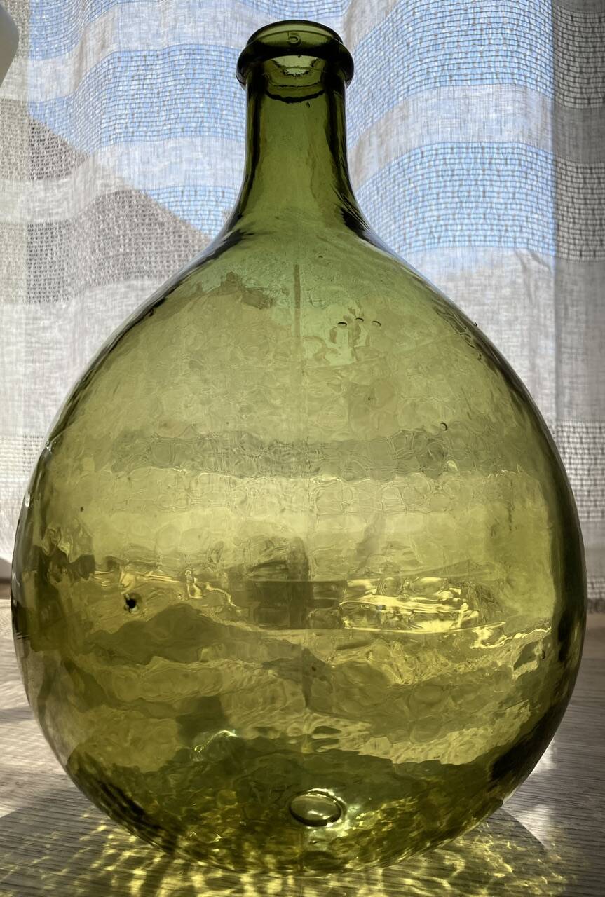 5L demijohn green yellow