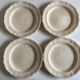 Set de 4 assiettes 18e à godrons en faience fine