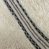 White Berber carpet in new Beni Ourain wool 160x280 cm