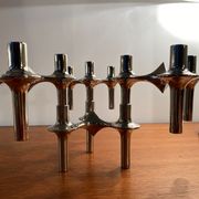 Set of 4 modular candle holders variant Nagel BMF vintage 1970