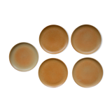 5-Pack stoneware dessert plates