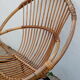 Rattan armchair 50s