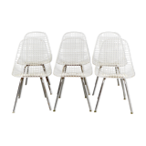 DKR Wire Dining Chairs by Charles & Ray Eames for Herman Miller