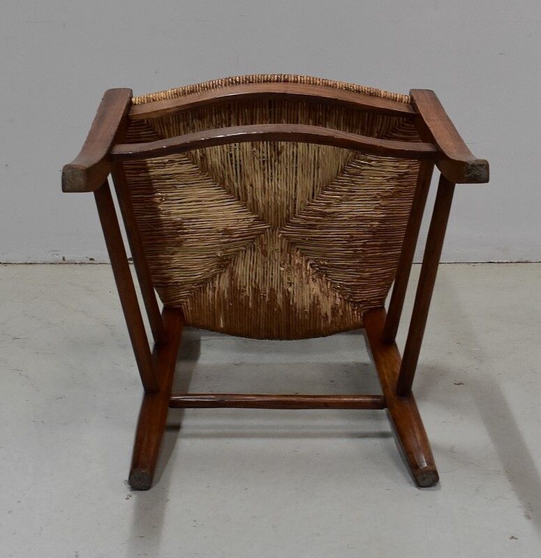Cherry langer chair, directoire period - 1st part of the nineteenth century