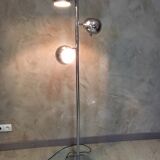 Chrome floor lamp with 3 lights 1970
