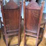 Pair of Henri II style armchairs