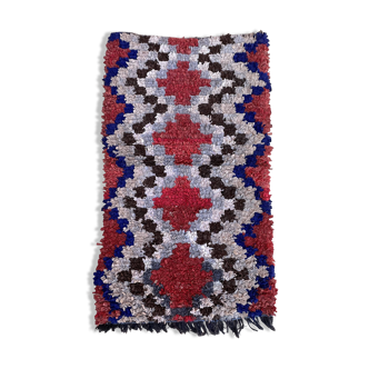 Moroccan carpet Boucherouite colored - 98 x 170 cm