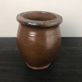 Pot/pichet En Grès Vintage Marron
