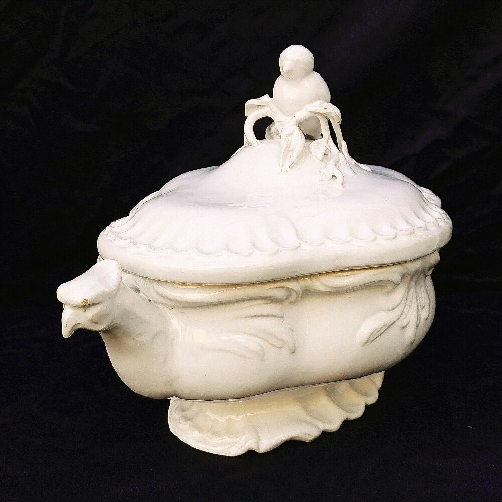 Large ceramic soup bowl Malicorne Emile Tessier