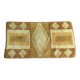 Psychedelic rectangular rug with geometric shapes - vintage 1960s