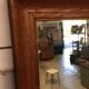 Mirror of vintage brasserie bistro 1950