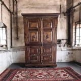 Armoire vintage robuste en bois / étagère / armoire de rangement