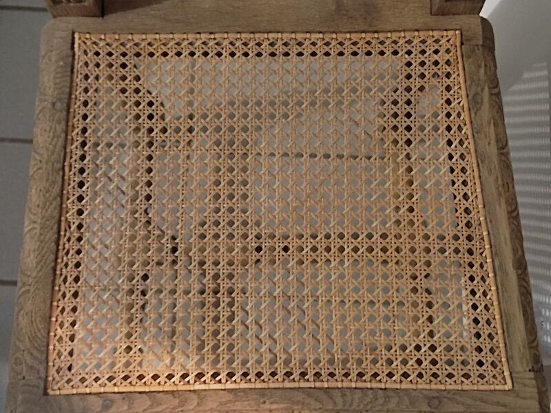 Solid wood chair seat aero-gummed canning