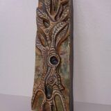 Studio ceramic wall plaque by Gerhard Liebenthron, Germany, 1983