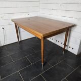 Vintage rectangular table with 2 extensions from the 60s