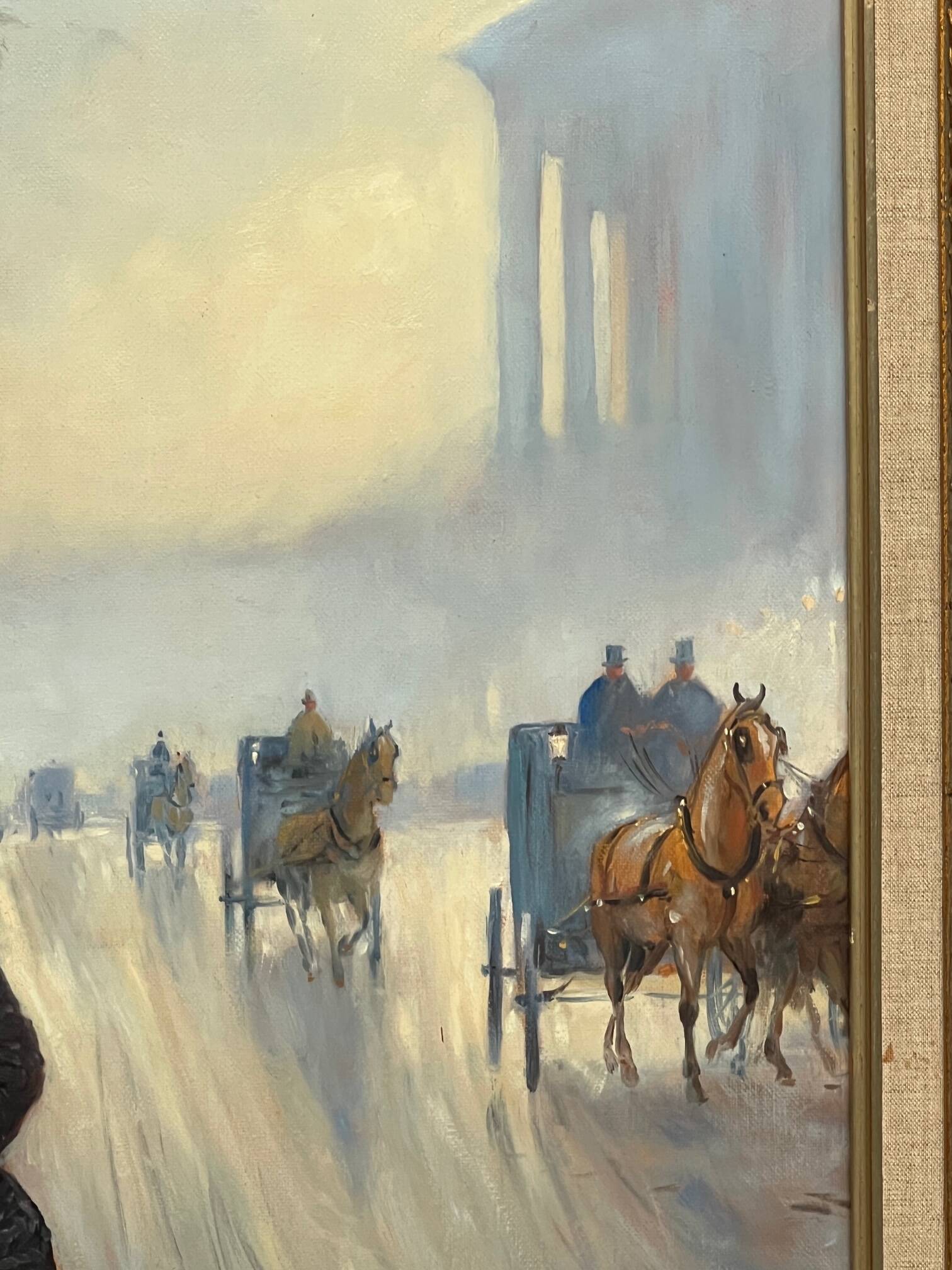 Painting signed "Parisienne".