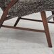 60s, Danish design, refurbished armchair, genuine sheepskin "Wellington".