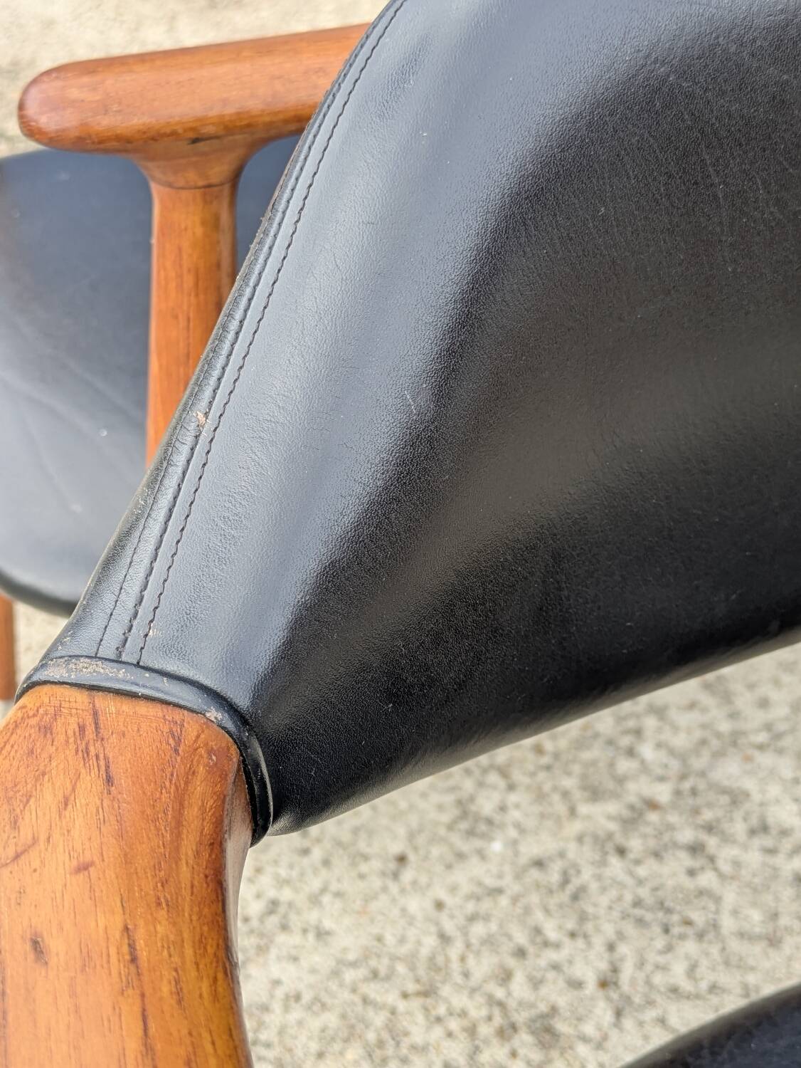 Pair of vintage Scandinavian teak chairs/armchairs - Kai Kristiansen style