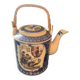 Porcelain teapot with Japanese decor