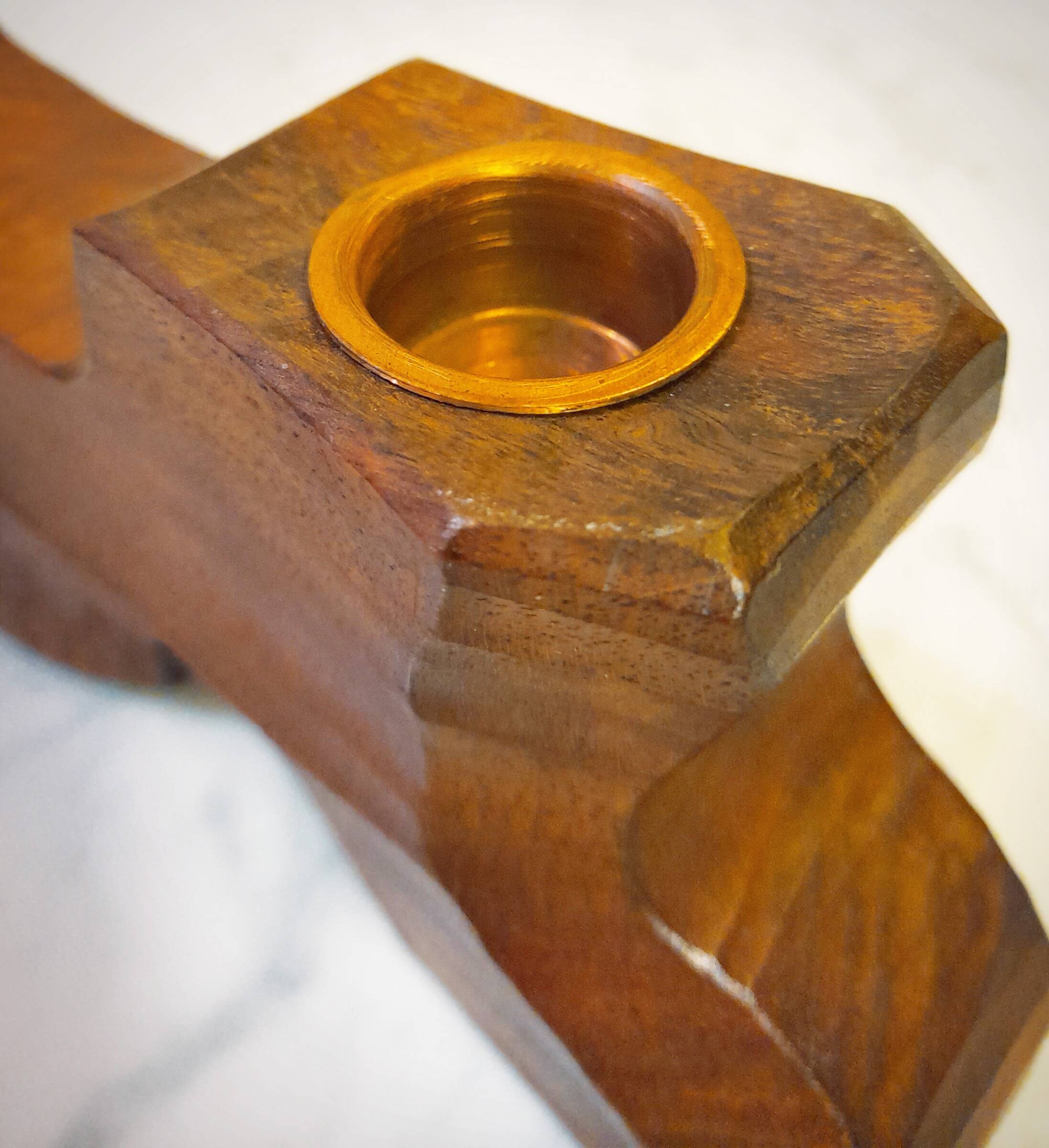 Reversible Anthroposophical Candle Holder in Lemon Tree, Dornach School